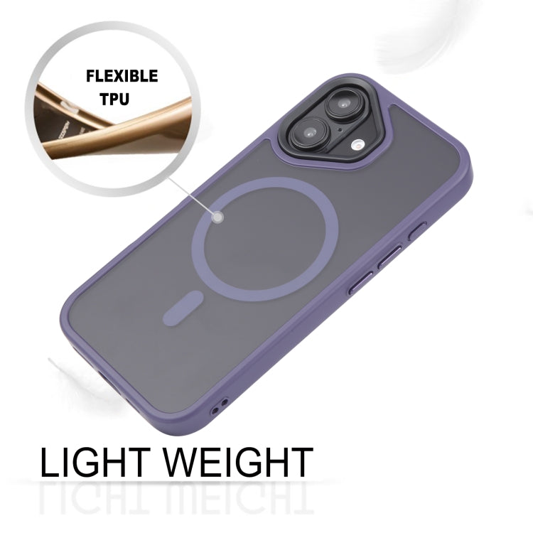 For iPhone 16 GEBEI Skin Feel MagSafe Magnetic Phone Case
