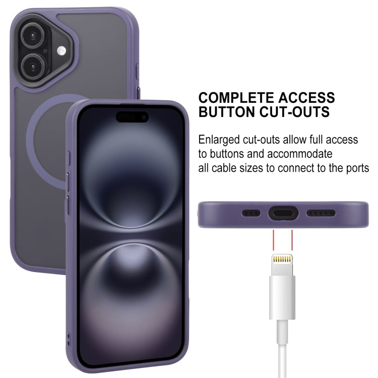 For iPhone 16 GEBEI Skin Feel MagSafe Magnetic Phone Case