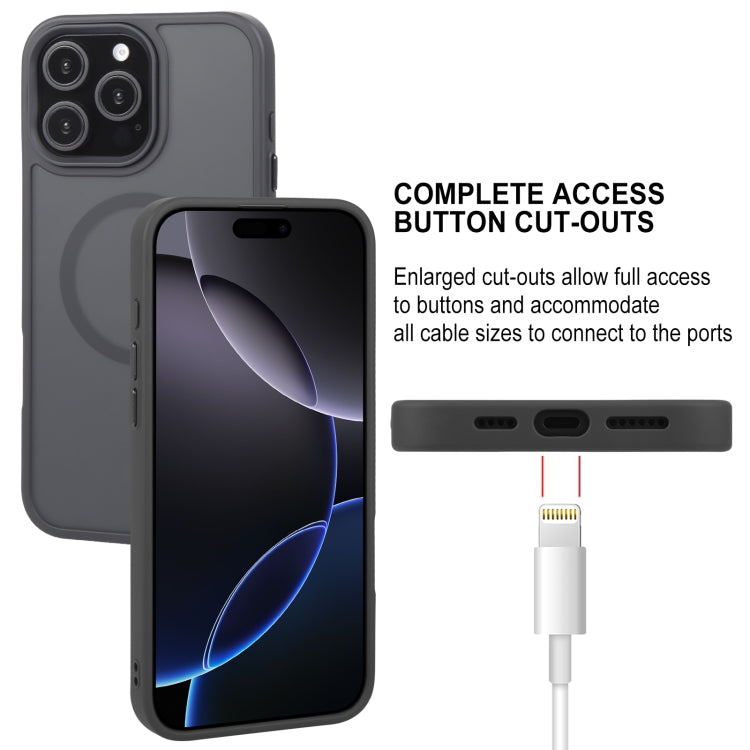 For iPhone 16 Pro GEBEI Skin Feel MagSafe Magnetic Phone Case