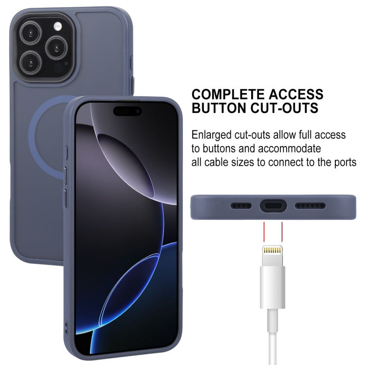 For iPhone 16 Pro Max GEBEI Skin Feel MagSafe Magnetic Phone Case