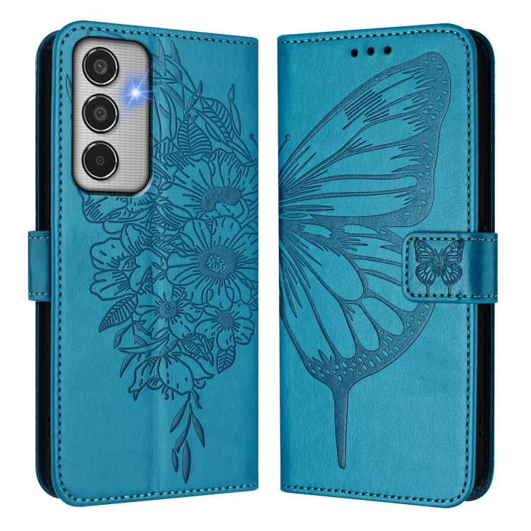 For Samsung Galaxy M35 Embossed Butterfly Leather Phone Case