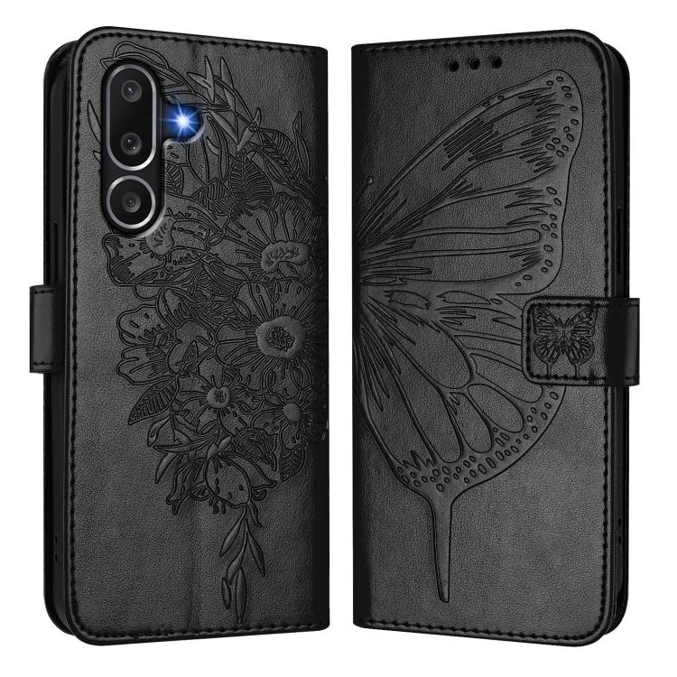 For Samsung Galaxy M56 5G Embossed Butterfly Leather Phone Case