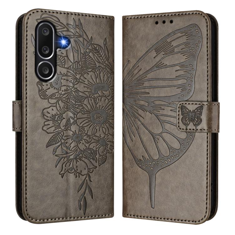 For Samsung Galaxy M56 5G Embossed Butterfly Leather Phone Case