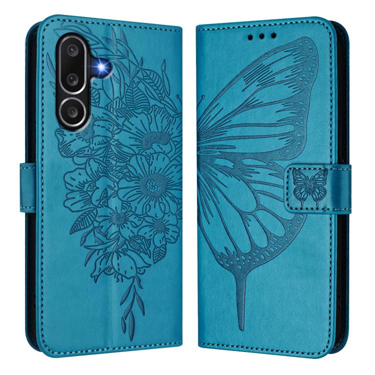 For Samsung Galaxy M56 5G Embossed Butterfly Leather Phone Case