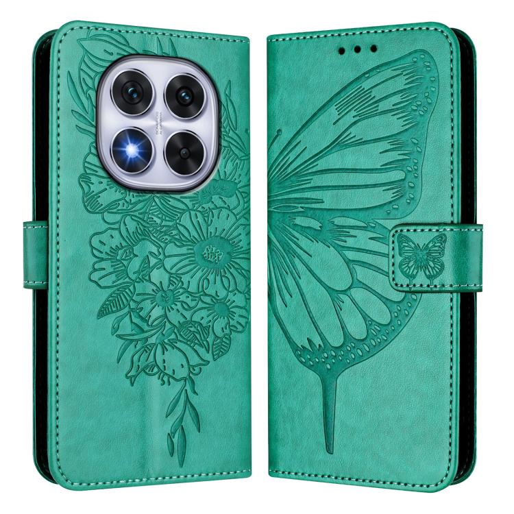 For Xiaomi Poco X7 Embossed Butterfly Leather Phone Case