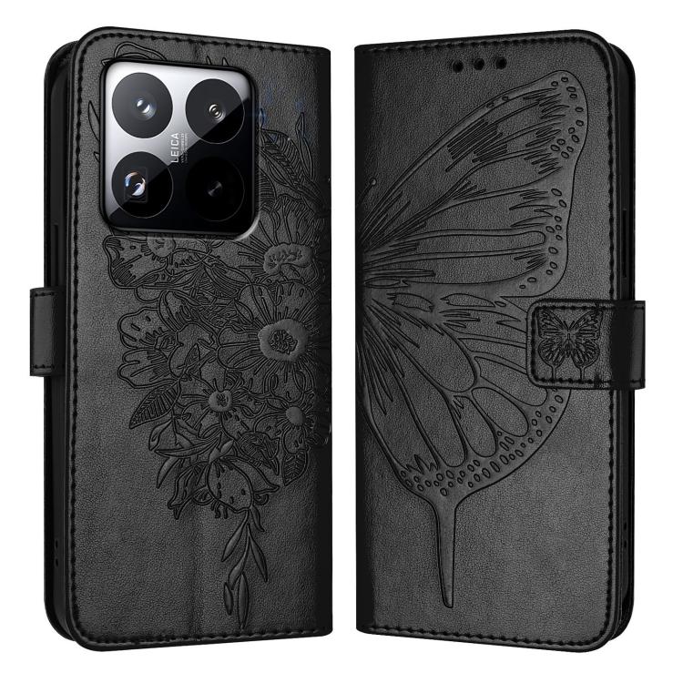 For Xiaomi 15T 5G Embossed Butterfly Leather Phone Case