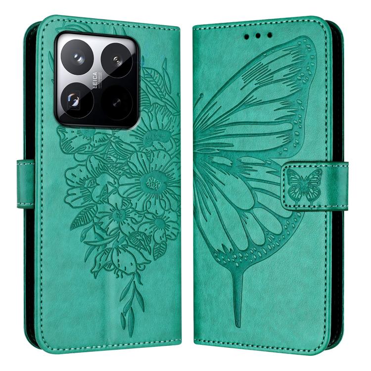 For Xiaomi 15T 5G Embossed Butterfly Leather Phone Case