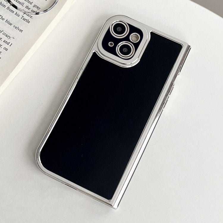 For iPhone 15 Electroplated Solid Color Fine Hole TPU Phone Case