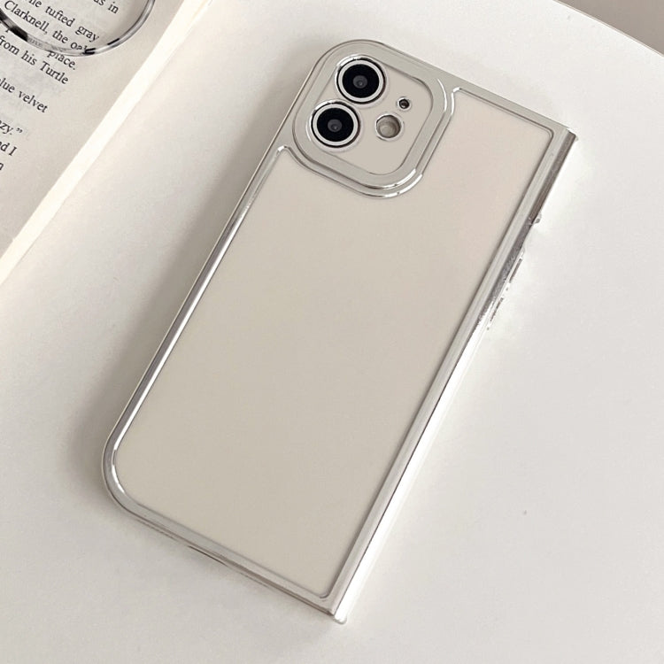 For iPhone 11 Electroplated Solid Color Fine Hole TPU Phone Case