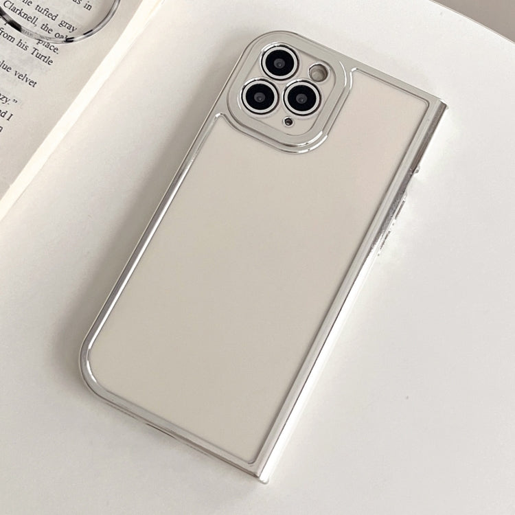 For iPhone 11 Pro Electroplated Solid Color Fine Hole TPU Phone Case