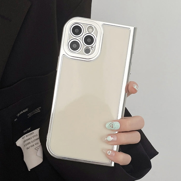 For iPhone 13 Pro Electroplated Solid Color Fine Hole TPU Phone Case