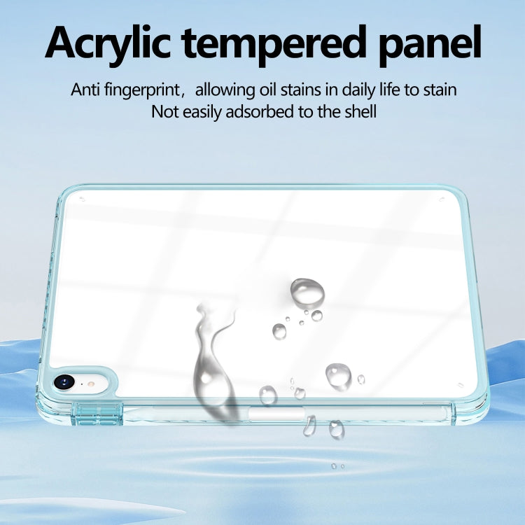 For iPad Pro 11 2022 / 2021 Acrylic Hybrid TPU Tablet Case with Pen Slot