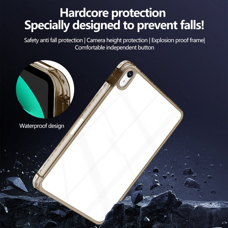 For iPad Pro 11 2022 / 2021 Acrylic Hybrid TPU Tablet Case with Pen Slot