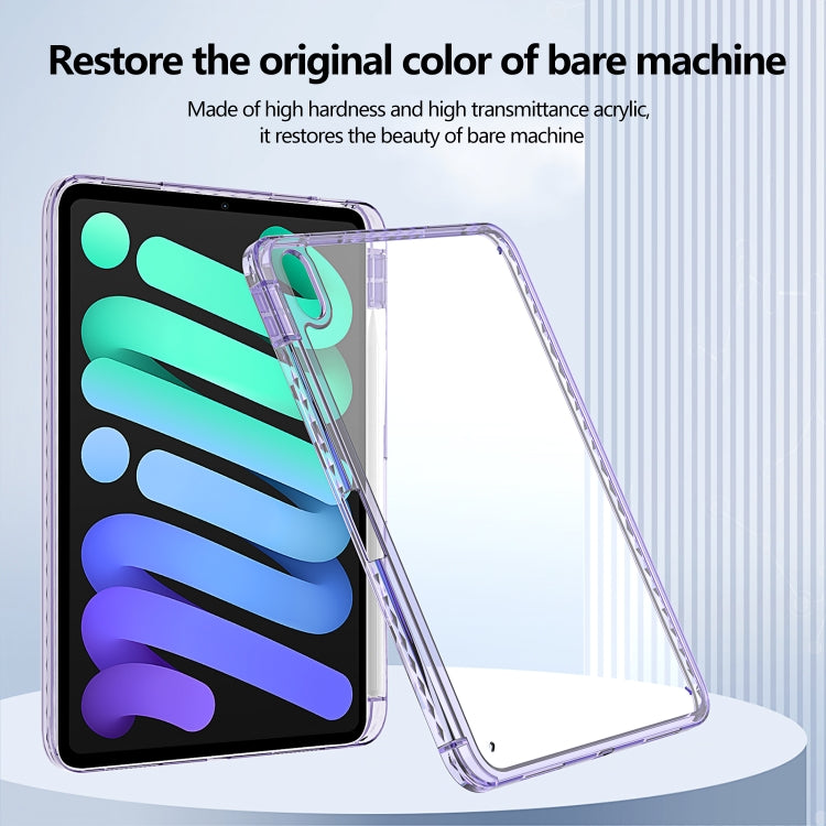 For iPad Pro 11 2022 / 2021 Acrylic Hybrid TPU Tablet Case with Pen Slot