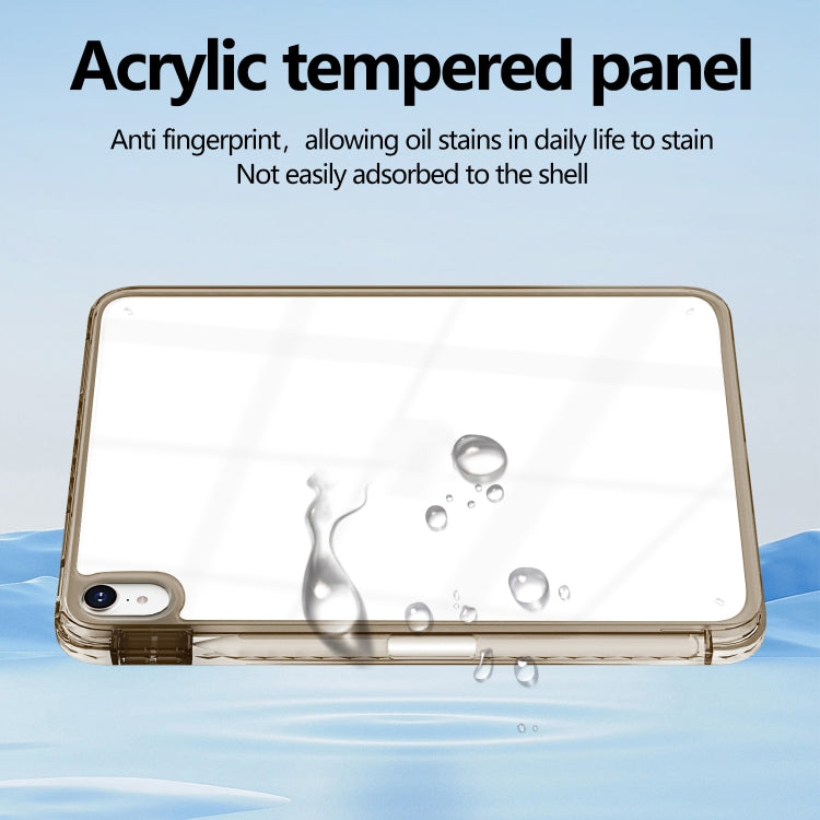 For iPad 2025 / 2022 Acrylic Hybrid TPU Tablet Case with Pen Slot