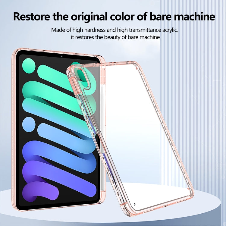 For iPad 2025 / 2022 Acrylic Hybrid TPU Tablet Case with Pen Slot