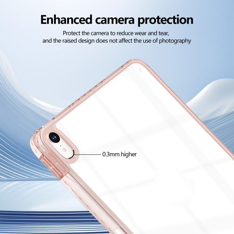 For iPad Air 11 2026 / 2025 / 2024 Acrylic Hybrid TPU Tablet Case with Pen Slot