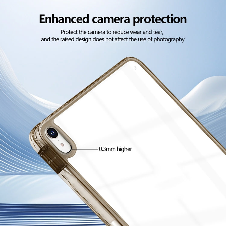 For iPad Air 13 2026 / 2025 / 2024 Acrylic Hybrid TPU Tablet Case with Pen Slot