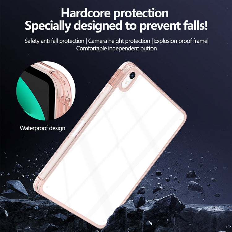 For iPad Air 13 2026 / 2025 / 2024 Acrylic Hybrid TPU Tablet Case with Pen Slot
