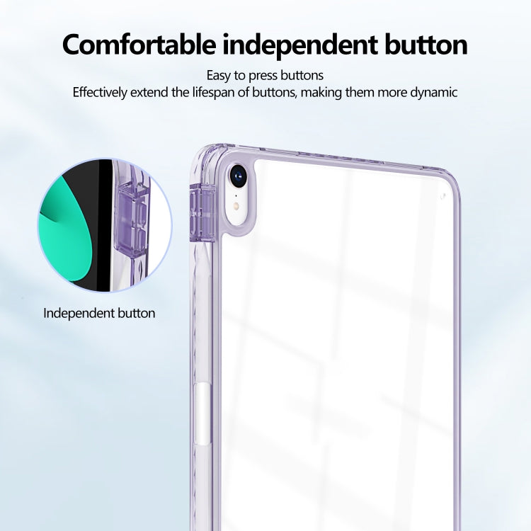 For iPad Air 13 2026 / 2025 / 2024 Acrylic Hybrid TPU Tablet Case with Pen Slot