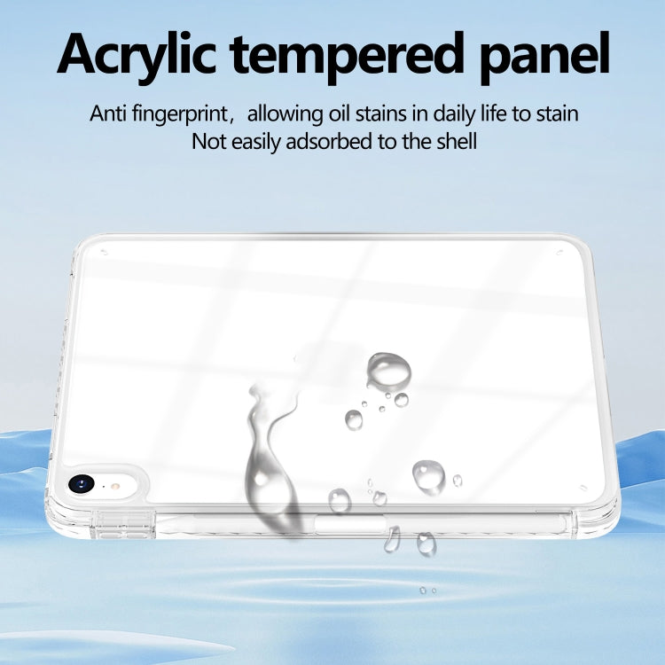 For iPad Pro 11 2025 / 2024 Acrylic Hybrid TPU Tablet Case with Pen Slot