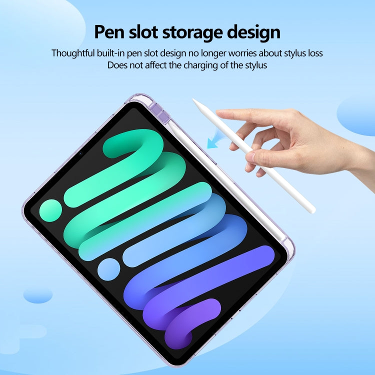 For iPad mini 2024 / mini 6 Acrylic Hybrid TPU Tablet Case with Pen Slot