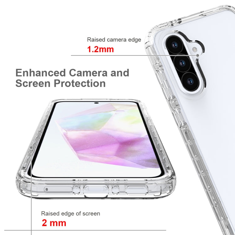 For Samsung Galaxy A36 / A56 5G Clear TPU Hybrid PC Shockproof Phone Case - Transparent