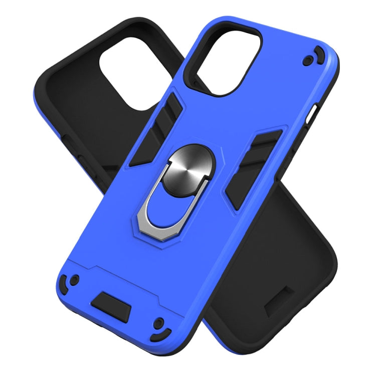 For iPhone 12 Pro Max 2 in 1 Armour Series PC + TPU Protective Case with Ring Holder