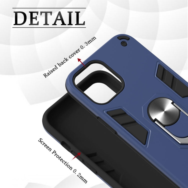 For iPhone 12 Pro Max 2 in 1 Armour Series PC + TPU Protective Case with Ring Holder