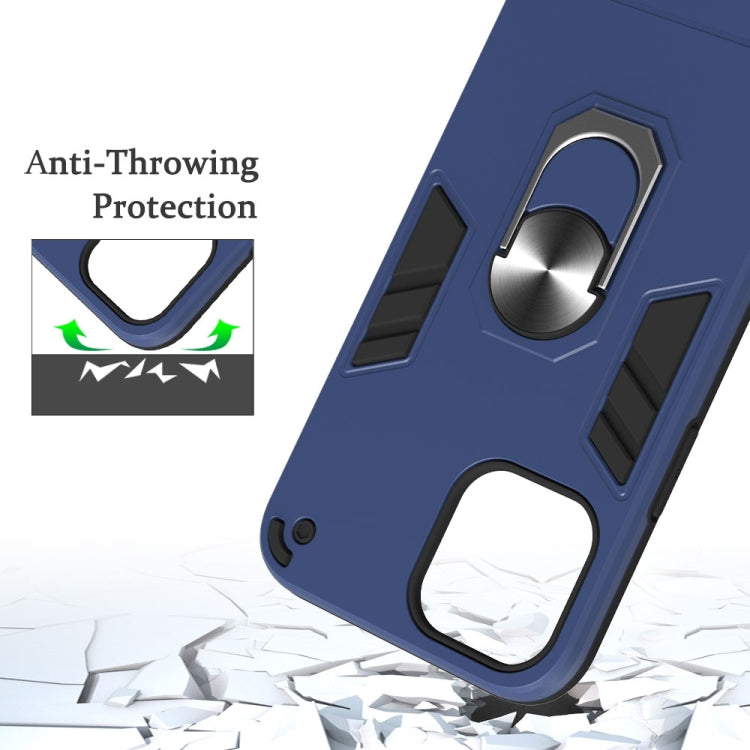 For iPhone 12 Pro Max 2 in 1 Armour Series PC + TPU Protective Case with Ring Holder