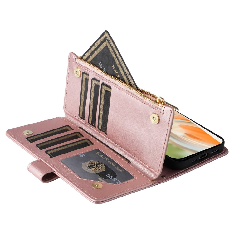 For Google Pixel 9 / 9 Pro Crossbody Zipper Wallet Rhombus Leather Phone Case