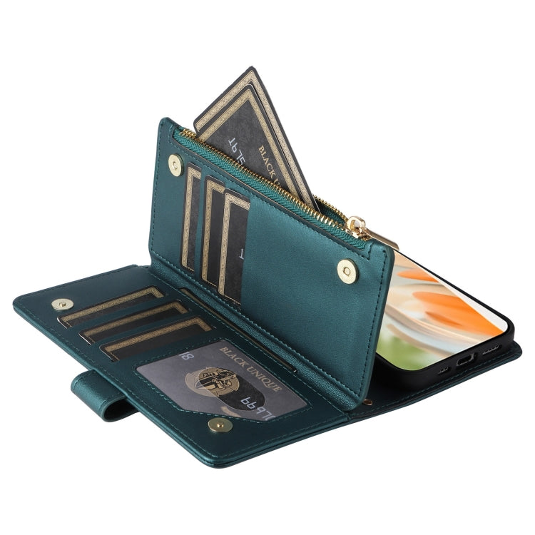 For Google Pixel 9 / 9 Pro Crossbody Zipper Wallet Rhombus Leather Phone Case