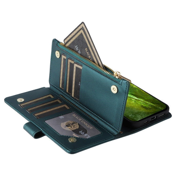 For Google Pixel 8a Crossbody Zipper Wallet Rhombus Leather Phone Case