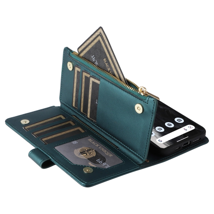 For Google Pixel 7 Pro Crossbody Zipper Wallet Rhombus Leather Phone Case