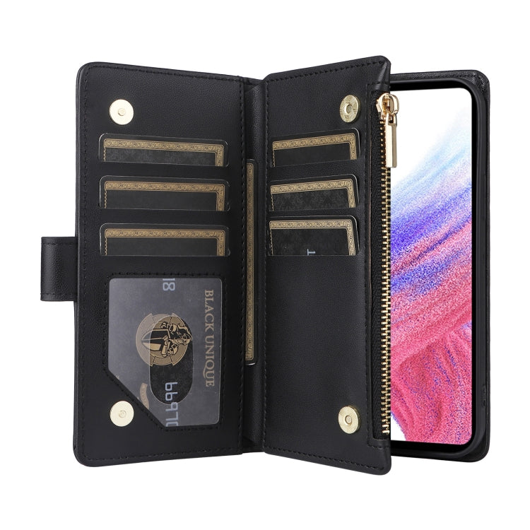 For Samsung Galaxy A13 5G / 4G Crossbody Zipper Wallet Rhombus Leather Phone Case