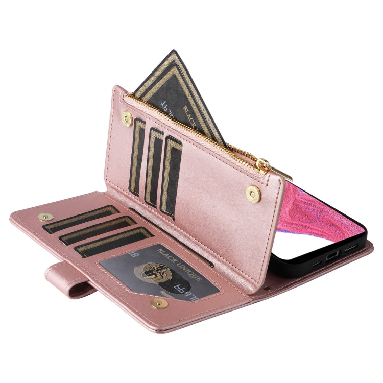 For Samsung Galaxy A33 5G Crossbody Zipper Wallet Rhombus Leather Phone Case