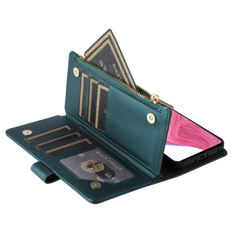 For Samsung Galaxy A33 5G Crossbody Zipper Wallet Rhombus Leather Phone Case