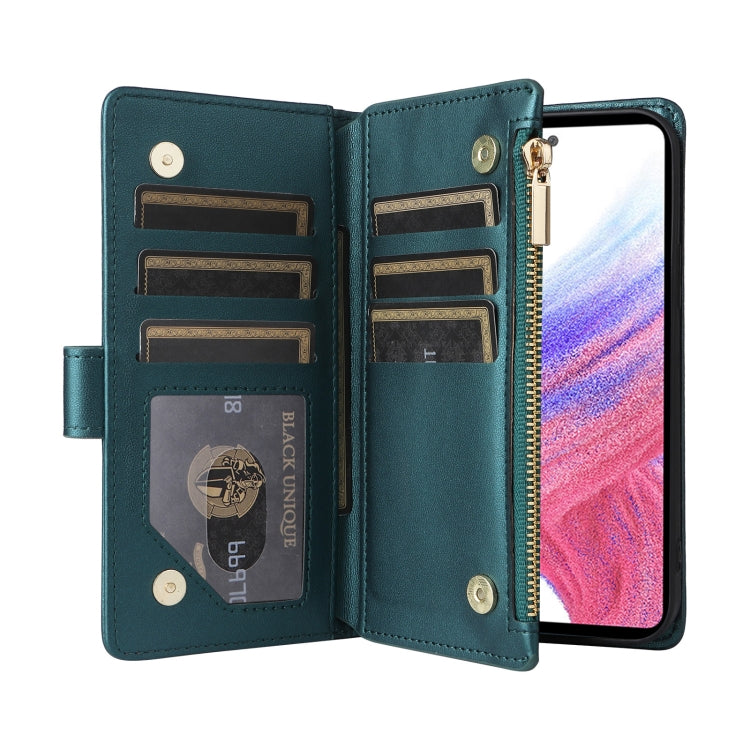 For Samsung Galaxy A53 5G Crossbody Zipper Wallet Rhombus Leather Phone Case