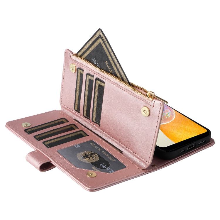 For Samsung Galaxy A54 5G Crossbody Zipper Wallet Rhombus Leather Phone Case