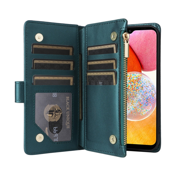 For Samsung Galaxy A54 5G Crossbody Zipper Wallet Rhombus Leather Phone Case