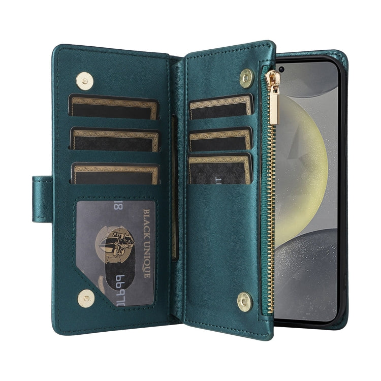For Samsung Galaxy S24 5G Crossbody Zipper Wallet Rhombus Leather Phone Case