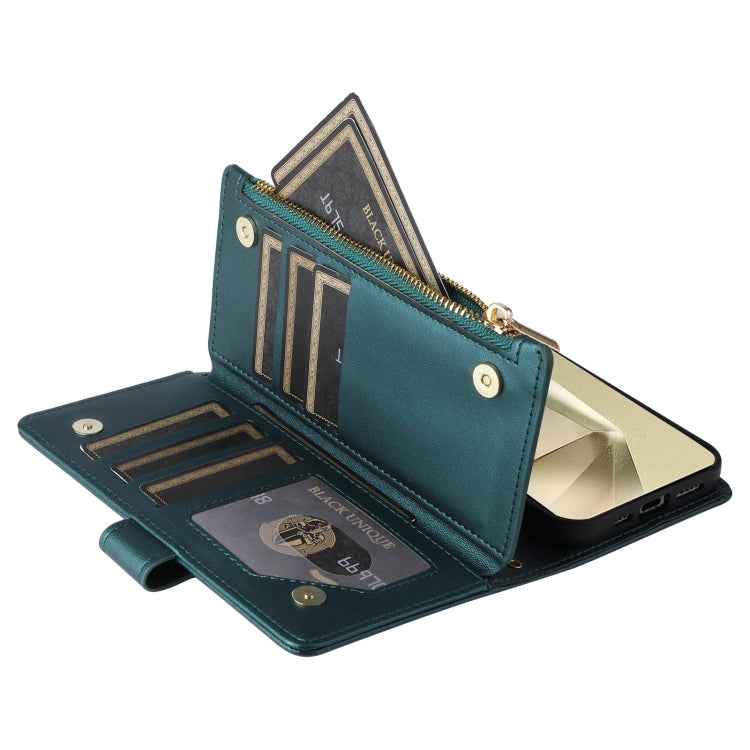 For Samsung Galaxy S24 Ultra 5G Crossbody Zipper Wallet Rhombus Leather Phone Case
