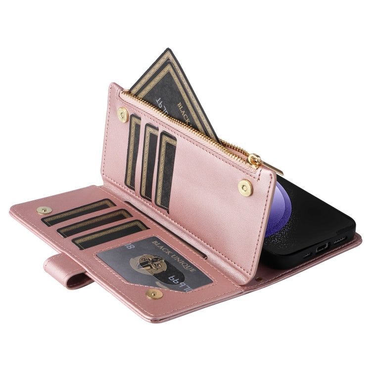 For Samsung Galaxy S23 FE 5G Crossbody Zipper Wallet Rhombus Leather Phone Case