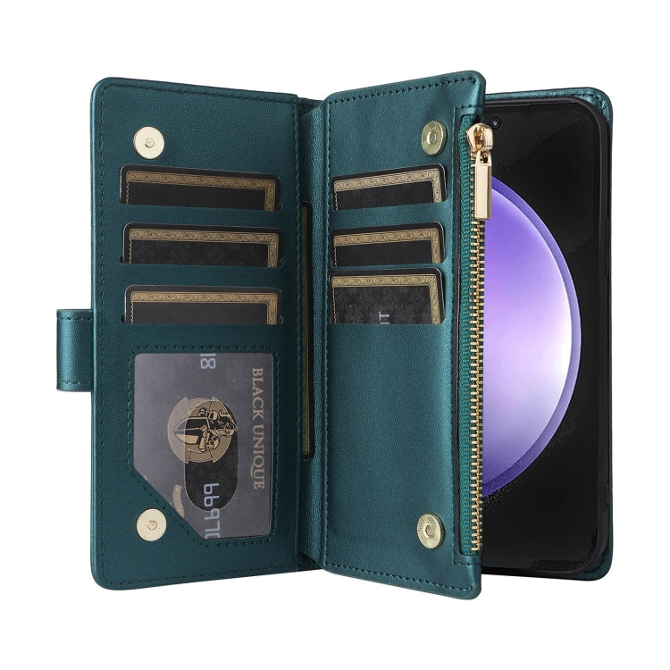 For Samsung Galaxy S23 FE 5G Crossbody Zipper Wallet Rhombus Leather Phone Case