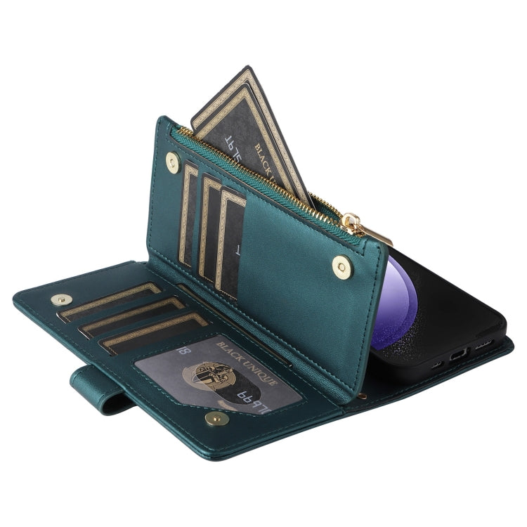 For Samsung Galaxy S23 FE 5G Crossbody Zipper Wallet Rhombus Leather Phone Case