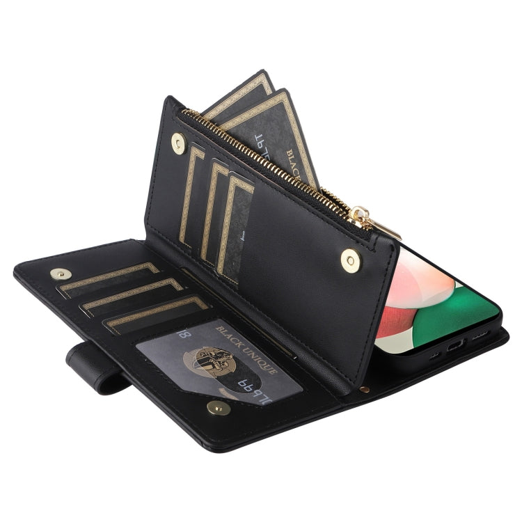 For Samsung Galaxy S22 5G Crossbody Zipper Wallet Rhombus Leather Phone Case