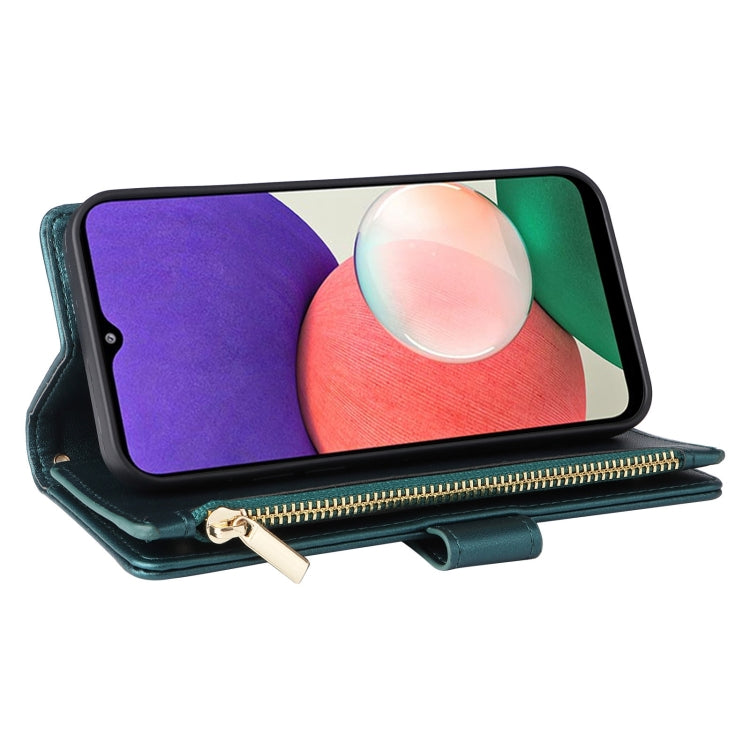For Samsung Galaxy S21+ 5G Crossbody Zipper Wallet Rhombus Leather Phone Case