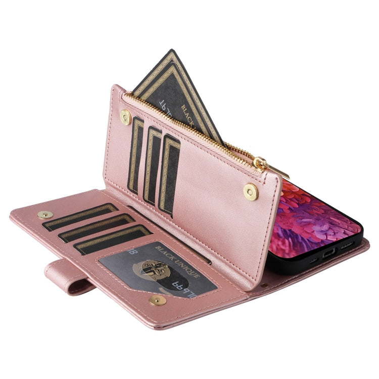 For Samsung Galaxy S20 FE Crossbody Zipper Wallet Rhombus Leather Phone Case