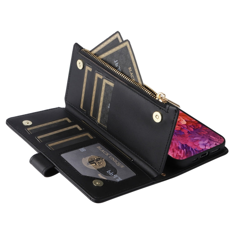 For Samsung Galaxy S20 FE Crossbody Zipper Wallet Rhombus Leather Phone Case