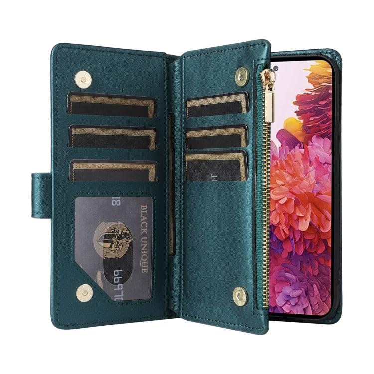 For Samsung Galaxy S20 FE Crossbody Zipper Wallet Rhombus Leather Phone Case